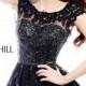 Black Sherri Hill 2957 Short Lace Homecoming Skirt