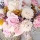 Blush Sola flower and dried flower bouquet - dried flower bouquet - artificial flower bouquet - sola flower bouquet - New