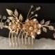 Rose gold Bridal hair comb-Vintage inspired art deco Swarovski crystla bridal hair comb-Vintage wedding-Gatsby hair comb-Bridal headpiece