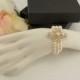 Bridal rose gold bracelet-Vintage inspired art deco Swarovski crystal bridal bracelet-Wedding jewelery-Bridal bracelet-Bridesmaid gift