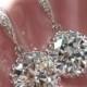Pamela - Simple Large Cubic Zirconia Earrings, gifts for her, sparkly earrings, bridal jewelry, bridesmaid earrings, wedding earrrings