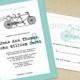 Tandem Bike Wedding Invitation - PRINTABLE DIY