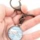 Custom Map Keychain You Select Location Personalized Accessory Any Place on the World Custom Vintage Map Groomsmen Gifts for Men
