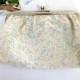 1960s Pastel Beaded Clutch/ Easter Sunday/ Spring Wedding