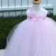 Light Pink Vintage flower girl tutu dress, Flower Girl Dress, blushing pink Flower girl dress, tutu dress