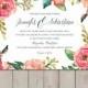Watercolor Wedding Invitation (Printable) DIY by Vintage Sweet