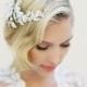 Bridal Silver Wired Hair Comb, Swarovski Crystal Wreath, Bohemian Halo Wedding Hair Accessory, Style: Eileen #1509