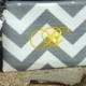 Chevron Monogrammed Clutch, Bridal clutches, Bridesmaid gift, Wedding gift, Bridesmaid clutch, Personalized gift, Flower Girl gift, Vintage