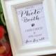 Photo Booth Wedding Table Sign - Reception Decoration - Grab a Prop Strike a Pose - Camera Fun for All -Seating Signage 5x7 Unframed Print