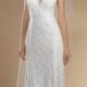 Striking Lace Halter Natural Lace Bridal Wedding Dress