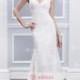 Mermaid/Trumpet V-Neck Buttons Court Train Lace Cap Sleeves Wedding Dresses