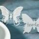 Laser Expressions Butterfly Folded Place Card (Set Of 4)