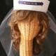 Bride's Sailor Hat with VEIL perfect for Nautical Bridal Shower or Bachelorette Party  Style 