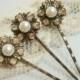 Bridal hair pins, bobby pins, crystal hair pins, wedding hair pins, hair accessories, rhinestone hair pins