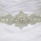 GENEVA - Bridal Crystal Rhinestone And Pearls Sash, Rhinestone Bridal Belt, Wedding Beaded Sash, Rhinestone Wedding Belts