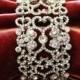 Bridal bracelet, bridal cuff, crystal cuff, vintage inspired rhinestone bracelet , wedding jewelry, bridesmaid jewelry