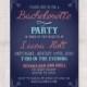 Bachelorette Party Invitation custom printable 5x7