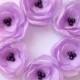 Small Lilac Light Purple flowers in handmade Purple Weddings Bridesmaids accessories Hair Shoe Clip Dress Sash Brooch, Flower Girls Gift Set