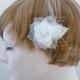 Rose Bridal Fasinator, Wedding Flower Hairpin, Silk Wedding Blossom, Bridal Blossom, Wedding Hair Accessory, Bridal Flower Wedding Headpiece