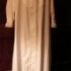 Antique Victorian White Cotton and Eyelet Dressing Gown 1900s