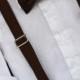 Bowtie and Suspenders - Solid Dark Chocolate Espresso Brown Bowtie & Suspender Set for Baby / Toddler / Child / Little Boy