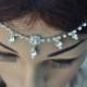 Wedding Tikka Headpiece - Indian Inspired Crystal Jewelry- Hair Jewelry, Wedding hair Accessories, Rhinestone Head Piece,