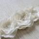 Wedding bridal dress sash - burlap bridal belt - vintage wedding flower sash - satin ribbon belt - bridal accessory - wedding dress sash