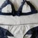 SALE organic lingerie set with bikini panties and soft bra
