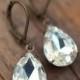 Estate Style Vintage Earrings Wedding Jewelry Bridal Earrings Drop Dangle  - Darcy's Gift