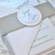 Reserved listing for Kathryn--Romantic Champagne and Blush Wedding Invitation