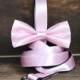 Wedding Satin Bow leash 4' for wedding party ring bearer girl dog, Pet Wedding Accessory, Dog Lovers