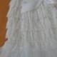 Flower Girl Dress- White Lace Three Tier First Communion-Flower Girl or Special Occasion Dress