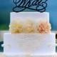 Wedding Cake Topper Monogram Mr and Mrs cake Topper Design Personalized with YOUR Last Name 027