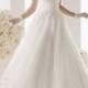 a-line sleeveless one shoulder wedding dress - Cheap-dressuk.co.uk