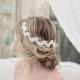 Beaded Bridal Headband with Petals