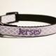 NEW:Personalized - Purple Moroccan Dog Collar - Made to order