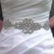 Wedding Sash, Belt, Silver Beaded Rhinestone Crystal Bridal Sash, Crystal Bridal Belt No. 1101S-1171-12, Wedding Accessories,  Belts, Sashes