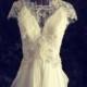 Vintage Fairy Wedding Dress-custom Gown-Made to order in light ivory