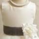 Flower Girl Dresses - IVORY with Gray (FD0FL) - Wedding Easter Junior Bridesmaid - For Children Toddler Kids Teen Girls