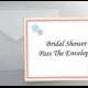 INSTANT DOWNLOAD Pass the Envelopes Bridal Shower Game Icebreaker Wedding Party