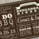 I DO BBQ - Wedding Rehearsal Dinner Invitation - DIY Printable Invitation