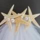 Starfish veil clip bachellorette and beach wedding  for new  Bride to be , Bride Gift, Bridal Shower and  Bachelorette Gift