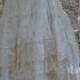 Lace white ivory wedding dress  tiered  vintage  bride outdoor  romantic small by vintage opulence on Etsy