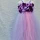 Lavender purple flower girl dress