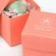 Mix And Match Two-Piece Coral Favor Boxes (Set Of 25)