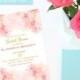 Blush Wedding, Bridal Shower Invitation, Couples Shower Invitation, Blush Pink Wedding, Printable Invitation, Watercolor - PRINTABLE