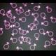 Hot Pink Diamond Ring confetti -  Bachelorette party confetti - Diamond Ring invitation embellishment - Bridal Shower Decor