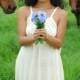 Boho Wedding - Maxi Dress - Full Length Dress - Organic Clothing - Eco Friendly - Organic Cotton Hemp Natural Color