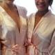 bridal lingerie peignoir set personalized spa robe Yukata obi satin robes NOT  Set of 2 romantic wedding dress silk robes for bridesmaids