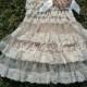 You pick!- Ivory Lace Rustic Dress jeweled clip, Lace Ivory girl posh dress,Flower Girl Dress,Country Flower Girl dress, Lace Rustic dress